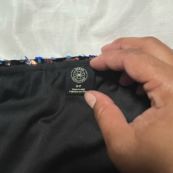 Urban Outfitters Geo Pattern  Sequin mini skirt Size small - Picture 7 of 8